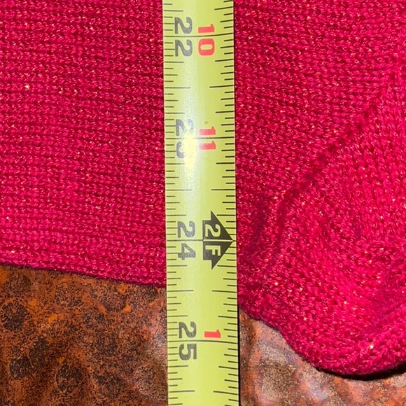 Quacker Factory Metallic Long Sleeve Button Up V Neck Cardigan Size 1X - Picture 10 of 12